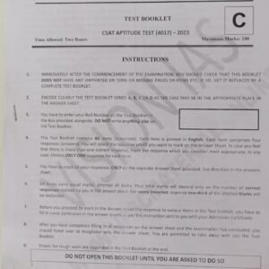 VISION IAS TEST BOOKLET CSAT APTITUDE TEST(4017) - 2023