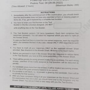 VAJIRAM & RAVI POWERUP CURRENT AFFAIRS 2023 Pre Test-04