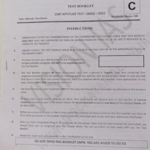 VISION IAS CSAT-APTITUDE TEST-(4023)-2023