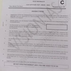 VISION IAS CSAT APTITUDE TEST-(4024)-2023